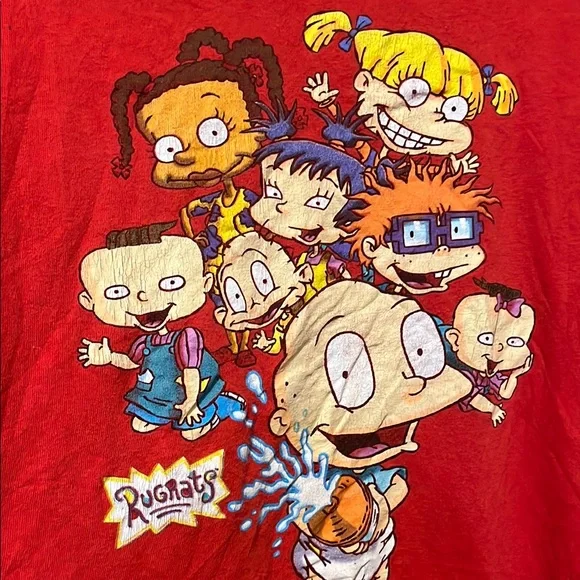 Nickelodeon Rugrats Red  Short Sleeve Tee Size Large - Picture 2 of 4